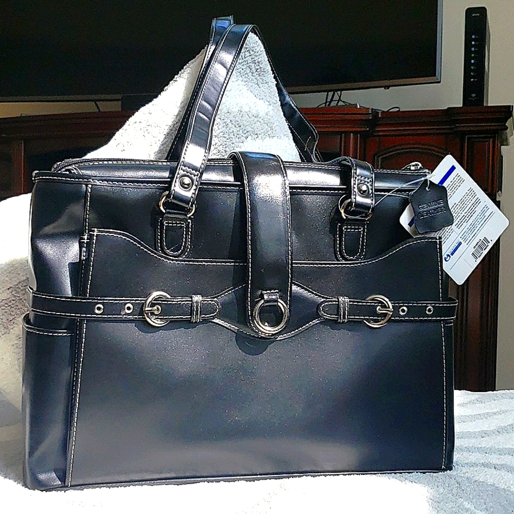 Leather Laptop Briefcase